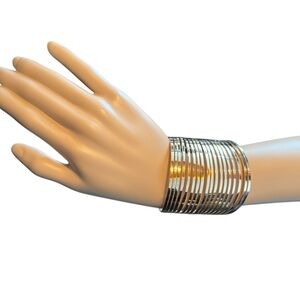 Elegant Gold-Tone Cuff Bracelet